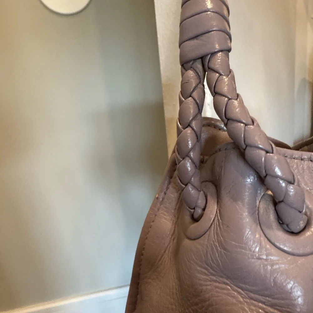 Bottega Veneta Woven Lilac/Grey Shoulder Bag - Picture 6 of 14